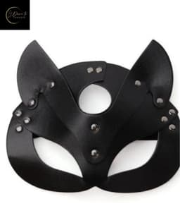 Festivallook – Luxe PU Masker | Zwart | Catwoman | Masquerade | Festival | Kostuum | BDSM | Carnaval | Halloween | Kinky | Rollenspel | Erotische Lingerie Accessoire | Sexy Lingerie | Lingeriesetje Dames | Cadeauset | One Size | Dare to Undress — thumbnail 4