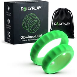Dailyplay Glow in the Dark Cockring – One Size Fits All - Siliconen Penisring Set – Seks Toys voor Koppels en Mannen – Ballstretcher Verstelbaar - Seksspeeltjes – Sex Toys — thumbnail 1