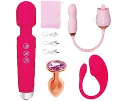 Traxiio - Erotische Geschenkset - Erotiek Toys - Anal - Anal Plug - Seksspeeltjes - Sex Toys Voor Vrouwen - Vibrators Voor Vrouwen - Clitoris Stimulator