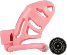Banoch | Cockcage resin roze | 3 scharnierende ringen | 45 mm, 50 mm & 55 mm — thumbnail 1