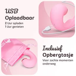 Sensual Desire® BLUSH – Pulsing Vibrator met 20 Standen – Clitoris Stimulator – Vibrators & Sex Toys voor Vrouwen – Waterdicht – Stil & USB Oplaadbaar – Incl. Luisterverhalen — thumbnail 5