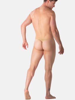 WOH heren microfiber G-string personal allure mesh beige — thumbnail 4