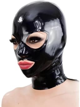 100% Latex Masker - Latex Erotiek - BDSM Masker - Fetish - Kinky Rollenspel - SM - Cosplay - Man/Vrouw - Seks - Erotisch - MET RITS - Extreme - Maat S/M/L — thumbnail 1