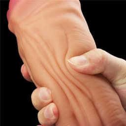 Lovetoy - XXL Dildo - Dual layered Platinum Silicone Cock - 30 cm lang en modder vet — thumbnail 4