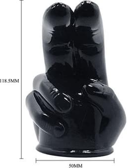 POWER Wand Vibrator Opzetstuk Double finger — thumbnail 3