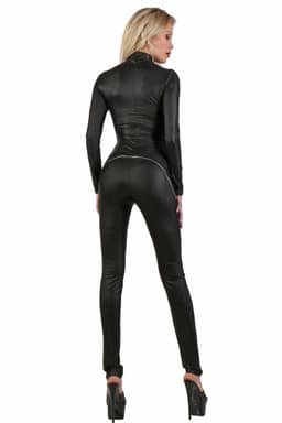 Catsuit van Lycra, zwart L — thumbnail 2