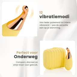 Be Mine Vaya One - Vibrator - Vibrator voor Vrouwen - Clitoris Stimulator - Bullet Vibrator - Sex Toys voor Vrouwen – Mini Vibrator met Oplaadcase - 12 Standen - Sweet Pineapple — thumbnail 5