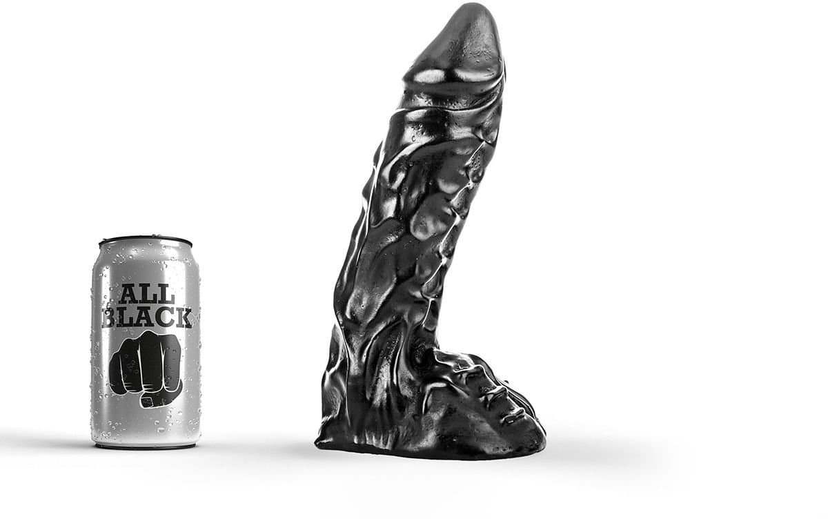 All Black Dildo 23 cm — afbeelding 1