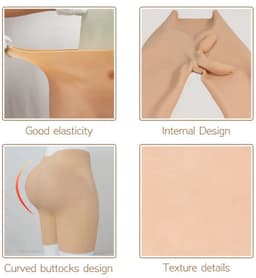 Siliconen- vagina- broek -vaginabroek-kunstvagina-Vaginaslip-Nepvagina-Transgender-Crossdresser-Travestie- Vagina voor Man- — thumbnail 4