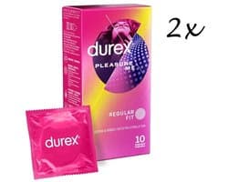 Durex Condooms Pleasure Me 10st - 2 Stuks - Voordeelverpakking