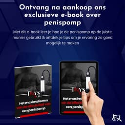 Toys Hub® Penispomp met Glijmiddel, Handgreep & 2 Penisringen - Gratis Ebook - Trekmechanisme – Penis Vergroter – Barometer Display - Sex Toys voor Mannen – 20CM — thumbnail 2