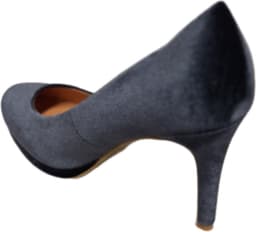 CH.CREATIONS -GREY PUMP- VELVETLOOK- HAK 8 CM-40 — thumbnail 3