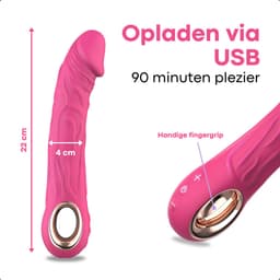 Sensa Vibrator - G Spot & Clitoris Stimulator - Sex toys voor Vrouwen & Koppels - Seksspeeltjes - Dildo Vibrators - Roze — thumbnail 2