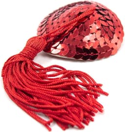 Pinch Tepelklemmen - Burlesque Shining Heart Red - Tepelkwastjes - Hart - Rood — thumbnail 2