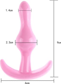 Siliconen Butt Plug Beginners voor hem of haar I Paars I 9CM — thumbnail 2