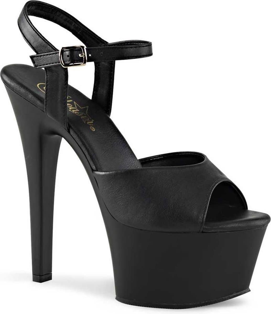Pleaser - ASPIRE609 Sandaal met enkelband, Paaldans schoenen - Paaldans schoenen - 44 Shoes - Zwart — afbeelding 1
