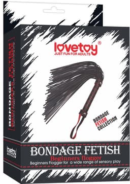 Lovetoy - Bondage Handboeien Zwart met Rood Leer Look - Kunstleer — thumbnail 4
