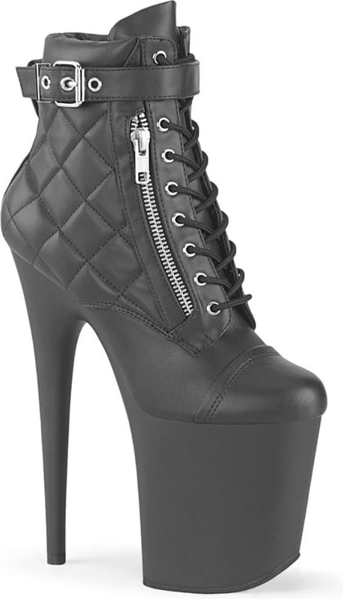 Pleaser - FLAMINGO-800-05 Plateau Laarzen - Paaldans schoenen - 36 Shoes - Zwart — afbeelding 1