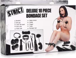 XR Brands Deluxe 10-Piece Bondage Set black — thumbnail 2