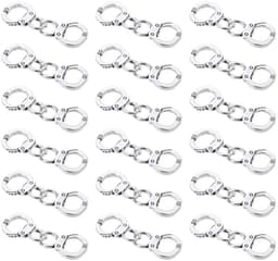 20 paar metalen handboeien hangers mini simulatie handboeien politieagent hanger connectoren voor DIY Craft ketting armband sieraden maken - Zilver — thumbnail 1