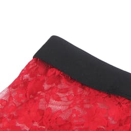 Zeloria Heren Kant Boxer – Transparante Erotische Lace Boxershort – Rood – L – Stretch & Comfort — thumbnail 4