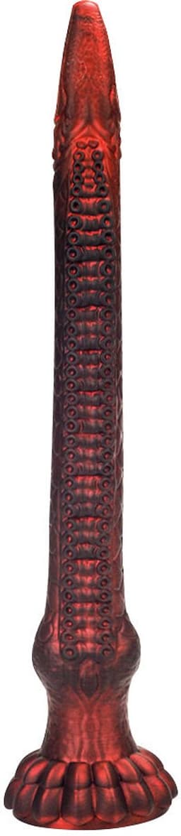 Rode Siliconen Fantasie DIldo - Lang 65 Cm - Diameter 9 cm — thumbnail 3