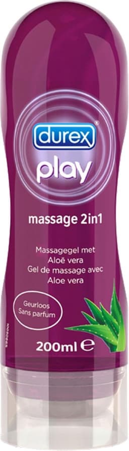Durex - Massage Olie en Glijmiddel 2-in-1 - Aloë Vera - 200ml x3 — thumbnail 3