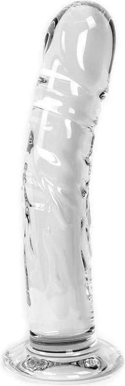 Glazen Dildo rond - transparant — thumbnail 5