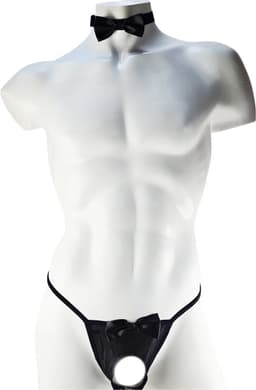 BamBella ® - Ondergoed pak -Onesize - Heren- - Erotische jumpsuit Man lingerie Rood rollenspel kleding valentijn voor mannen — thumbnail 1
