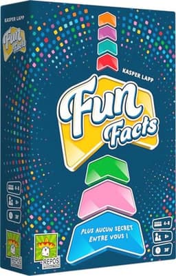 Asmodee - FUN FACTS - Eenvoudig en leuk sfeerspel - Gezelschapsspel voor familie en kinderen vanaf 8 jaar - Crazy Rires gegarandeerd - Leer jezelf kennen - 4 tot 8 spelers - 30 minuten - In het Frans — thumbnail 1