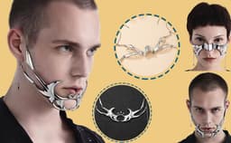 Punk Mechanisch Masker - Unisex - Metalen Masker voor Feest/Gala - Accessoires - Halloween Cadeau - Masker — thumbnail 3