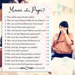 Grappige Babyshower Spelletjes voor Mama en Papa - Babynamen Raden en Raadspel met 20 Speelkaarten — thumbnail 2