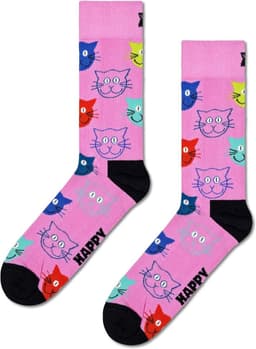 3-Pack Kattensokken Cadeauset voor Heren en Dames - Mix van Vrolijke Motieven — thumbnail 2