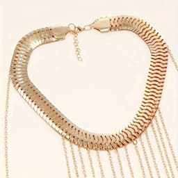Erotische Bodychain met Luxe Giftbag – Sexy Halsketting – Goud – Erotisch Lichaamssierraad – Lingerie Accessoire – Lingerie, Festival & Clubwear – Body Harnas – One Size – Premium Kwaliteit | Dare to Undress — thumbnail 3