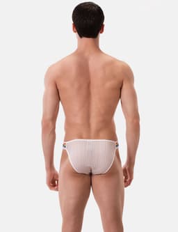 Barcode Berlin Pride Brief Regiro White - MAAT M - Erotisch Heren Ondergoed - Slip voor Man - Sexy mannen Slip — thumbnail 2