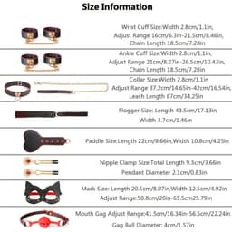 Dare to Undress – Fifty Shades of Grey – Luxe 8-delige BDSM Set met Opbergkoffer – Premium – BDSM Bondagesets - Valentijn Cadeau - Handboeien, Halsband, Masker, Gagbal & Zweep - Sex Toys voor Koppels - Seksspeeltjes voor mannen en vrouwen - Kinky — thumbnail 4