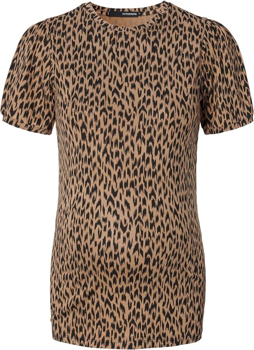 Dames T-Shirt met Korte Mouwen en Etnische Print — afbeelding 1