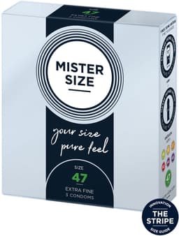 MISTER SIZE 47 Ultra Dunne XS condooms (3 pack) — thumbnail 1
