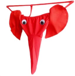 HAN - Erotisch Herenondergoed - Intensieve Rood - Realistische Trunk - Grappige Ogen — thumbnail 2