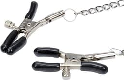 Nooitmeersaai - Tepel- schaamlipklemmen set - Metaal - Zilverkleurig - incl. ketting — thumbnail 4