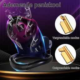 DOWO® - Kuisheidskooi - Peniskooi - Kuisheidskooi voor Mannen - Chastity cage - ABS - Zwart - 3 Maten — thumbnail 4