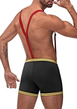 Male Power Hose Me Down Kostuum - L/XL black S/M — thumbnail 3