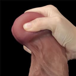 Dubbellaags Realistische Dildo 27 Cm. - Meest Realistische Dildo - Dual Layered Silicone Dildo XXL — thumbnail 3