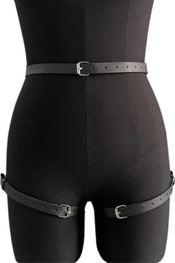 Bondage Harnas Zwart - Verstelbaar - Seks Tuigje Billen - Kunstleer Harnas Lingerie - Sex Speeltje - Erotiek & Bondage - Riem Voor Mannen en Vrouwen - Sex Toys — thumbnail 5