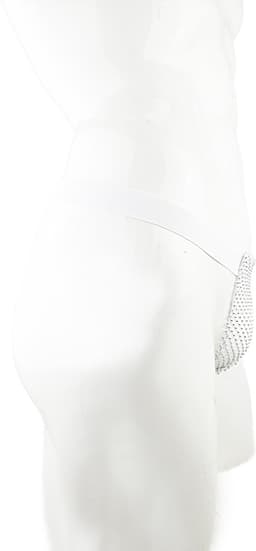 BamBella® Slip doorzichtig voor mannen - S/M - string steentjes gaten Erotische Sexy Lingerie Heren - mannen ondergoed — thumbnail 2