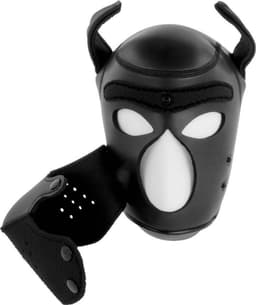 DARKNESS BONDAGE | Darkness Neoprene Dog Hood With Removable Muzzle - Size M | BDSM | Bondage | Fetish Mask — thumbnail 4