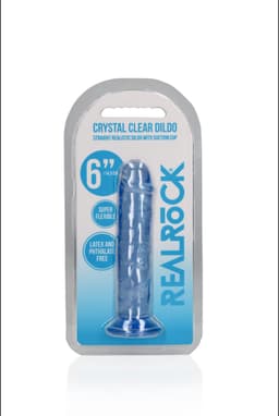 Shots - RealRock REA150BLU1 - Straight Realistic Dildo Suction Cup - 6'' / 14,5 - Blue — thumbnail 5