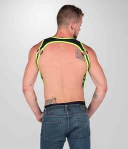 665 Neoprene - Riemenbody - Bretels Heckler Harness - Zwart/Groen - Maat L/XL — thumbnail 2