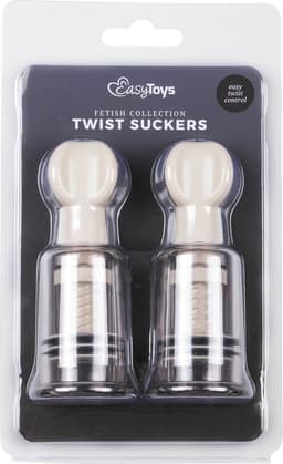 EasyToys - Tepelzuigers Klein - Tepelzuigers Set - Voor Mannen en Vrouwen - BDSM - Sex Toys voor Vrouwen - Seksspeeltjes - Clitoris Stimulator - 2 stuks - Transparant — thumbnail 2