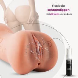 ME'ADAM - Amaze Dolls Julia Pocket Pussy voor Man - 3 in 1 – Sex Toys Voor Mannen en Koppels – Blowjob Masturbator met Mond Kont en Vagina — thumbnail 2